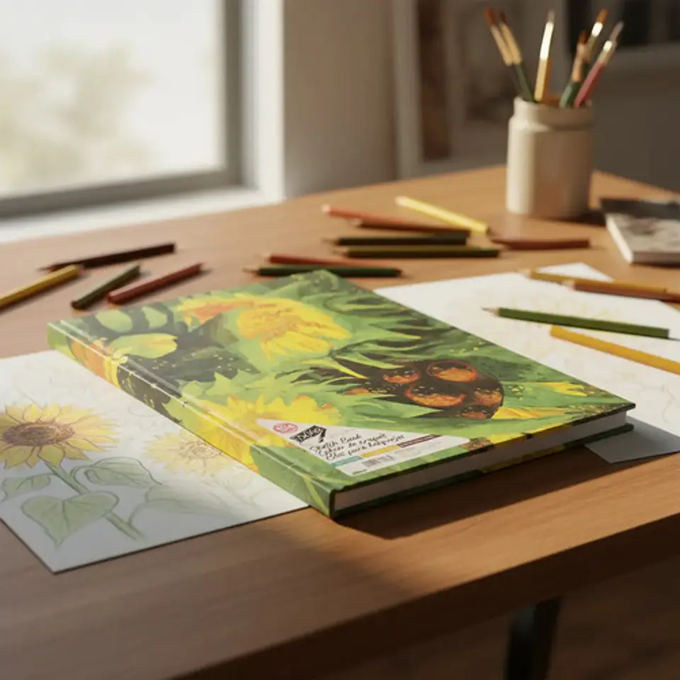 Cuaderno Bocetos Dibujo Block 104 Paginas Bosquejo Tapa Dura 1