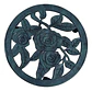 Base Soporte Matero Ruedas Plantas Jardin Plastico Color Verde Oscuro Flores Floreado - Miniatura 3