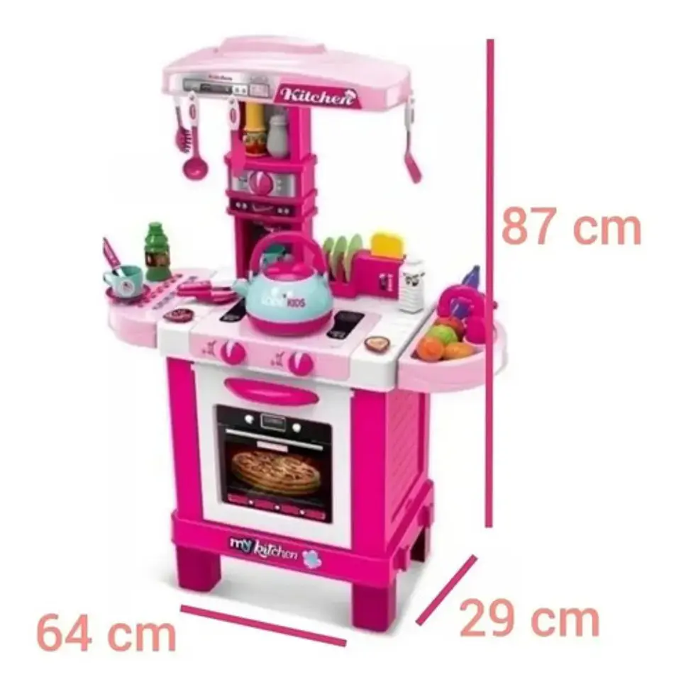 Set Cocina De Juguete Infantil Vapor Agua Sonidos Y Luz  11