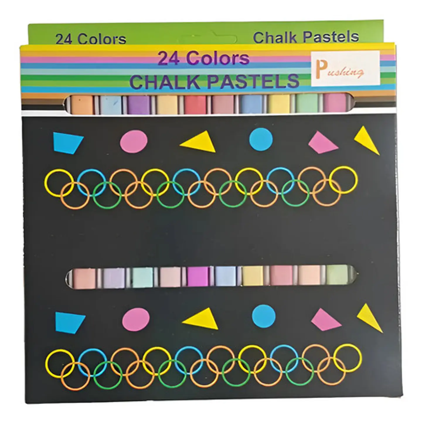 Tiza Escolar Colores Pastel Chalk X 24  Pastel 1