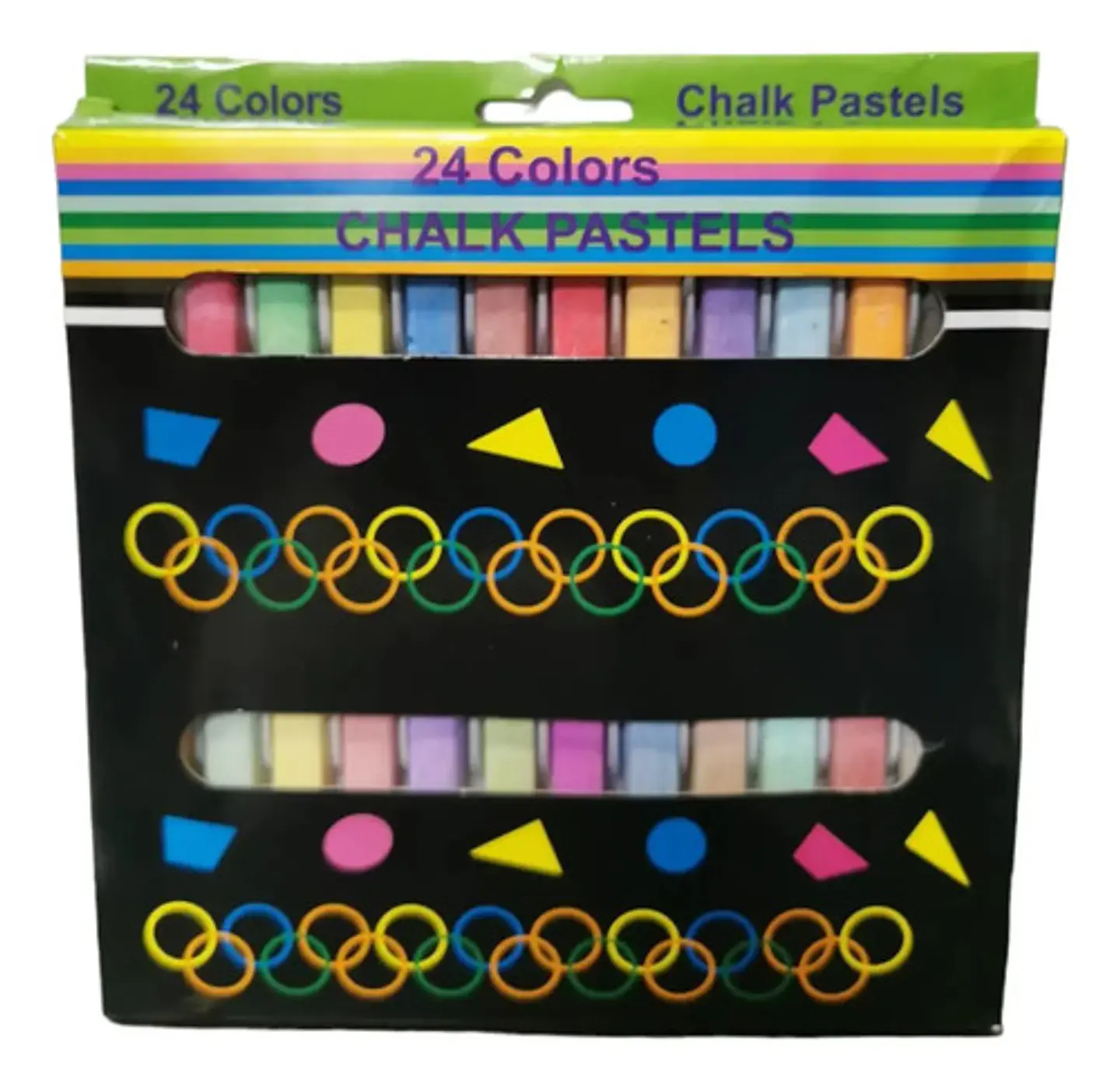 Tiza Escolar Colores Pastel Chalk X 24  Pastel 2