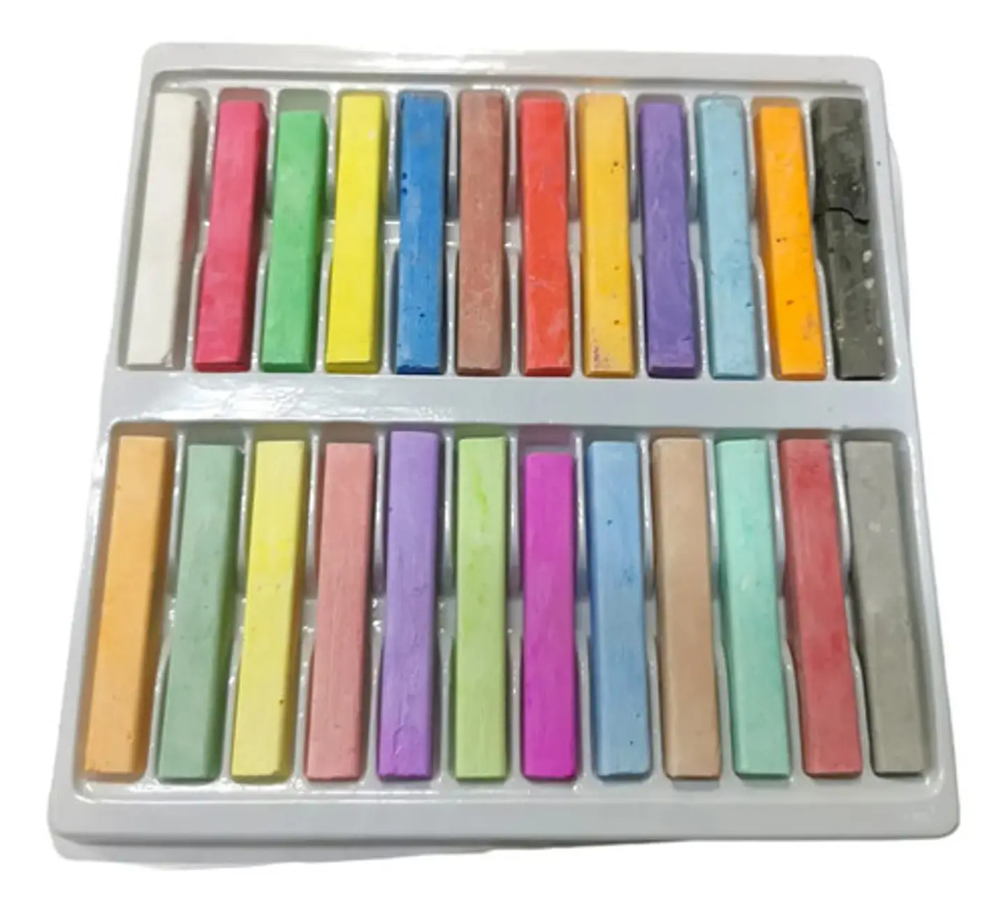 Tiza Escolar Colores Pastel Chalk X 24  Pastel 3