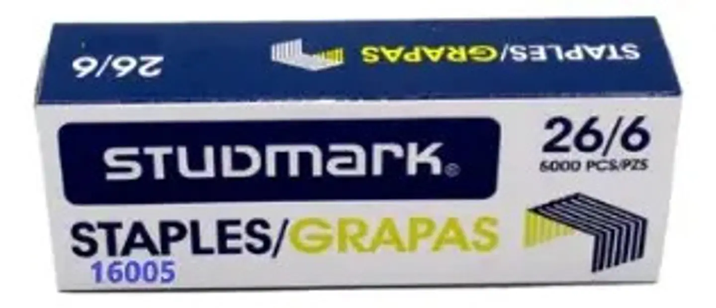 Grapa Gancho Cosedora X 5000 Ref 26/6 Studmark 1