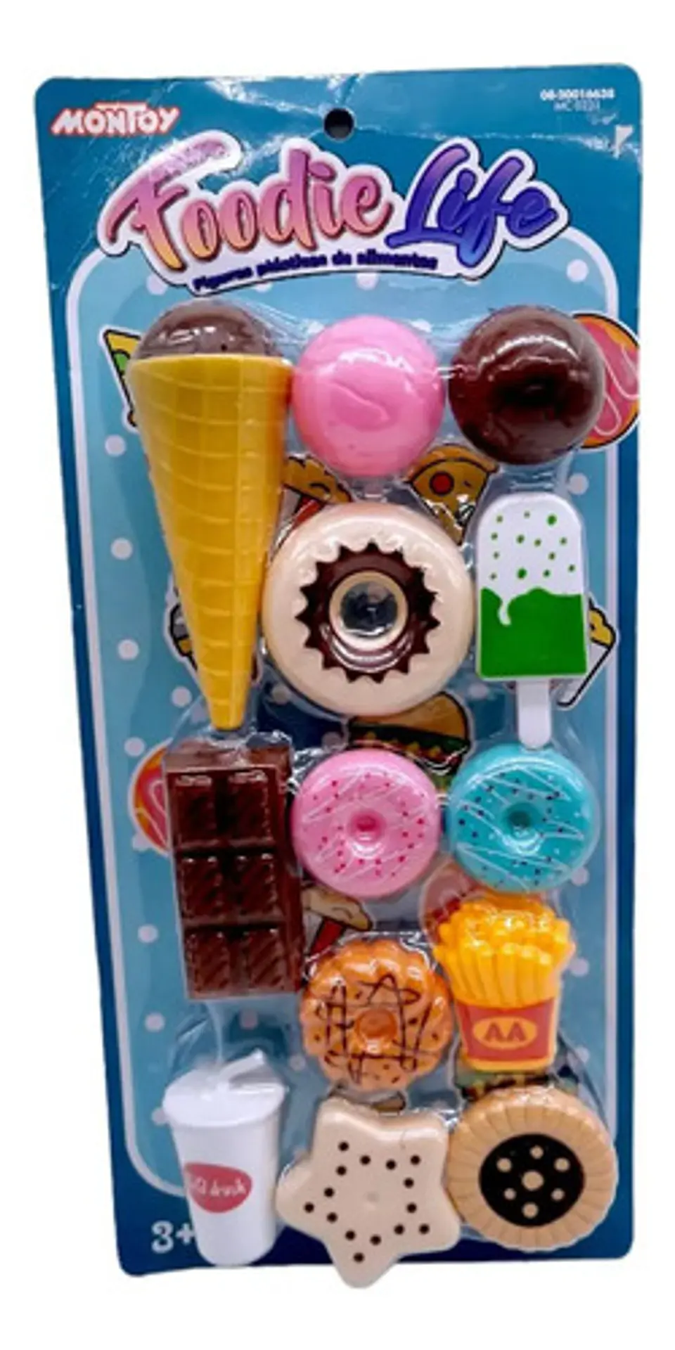 Set Comida Juguete Montoy 13 Piezas Plástico Dulces Helado 3