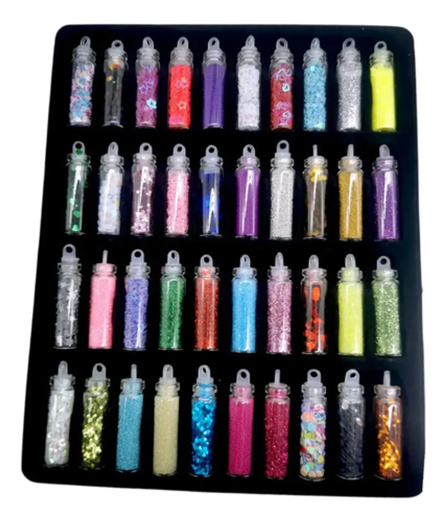 Escarcha Brillantina Lentejuelas Mini-botellas X40 Unidades 1