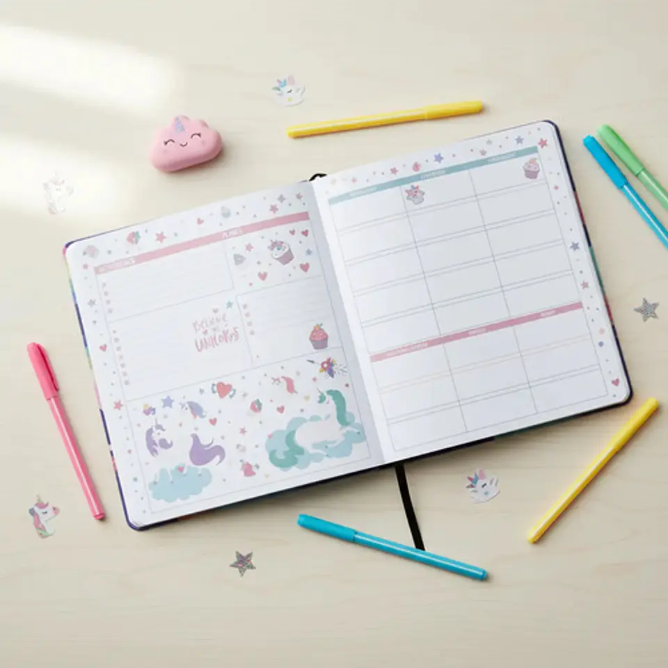 Cuaderno Diario Agenda Actividades Creativo Planes  19