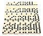 Dominó Grueso Profesional 28 Fichas Macrooutlet Resina Marfil 50mm - Miniatura 2