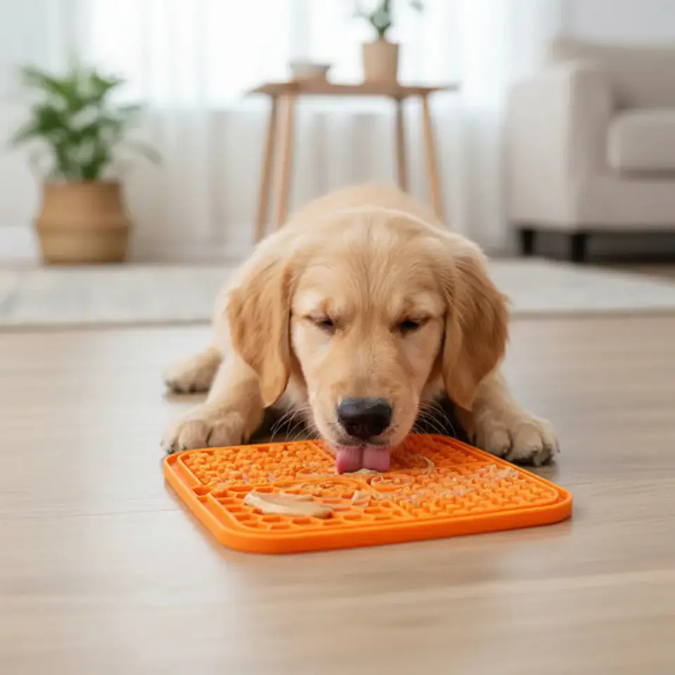 Tapete Comedero Lento Mascota Patron Alimentación Antiestrés 13