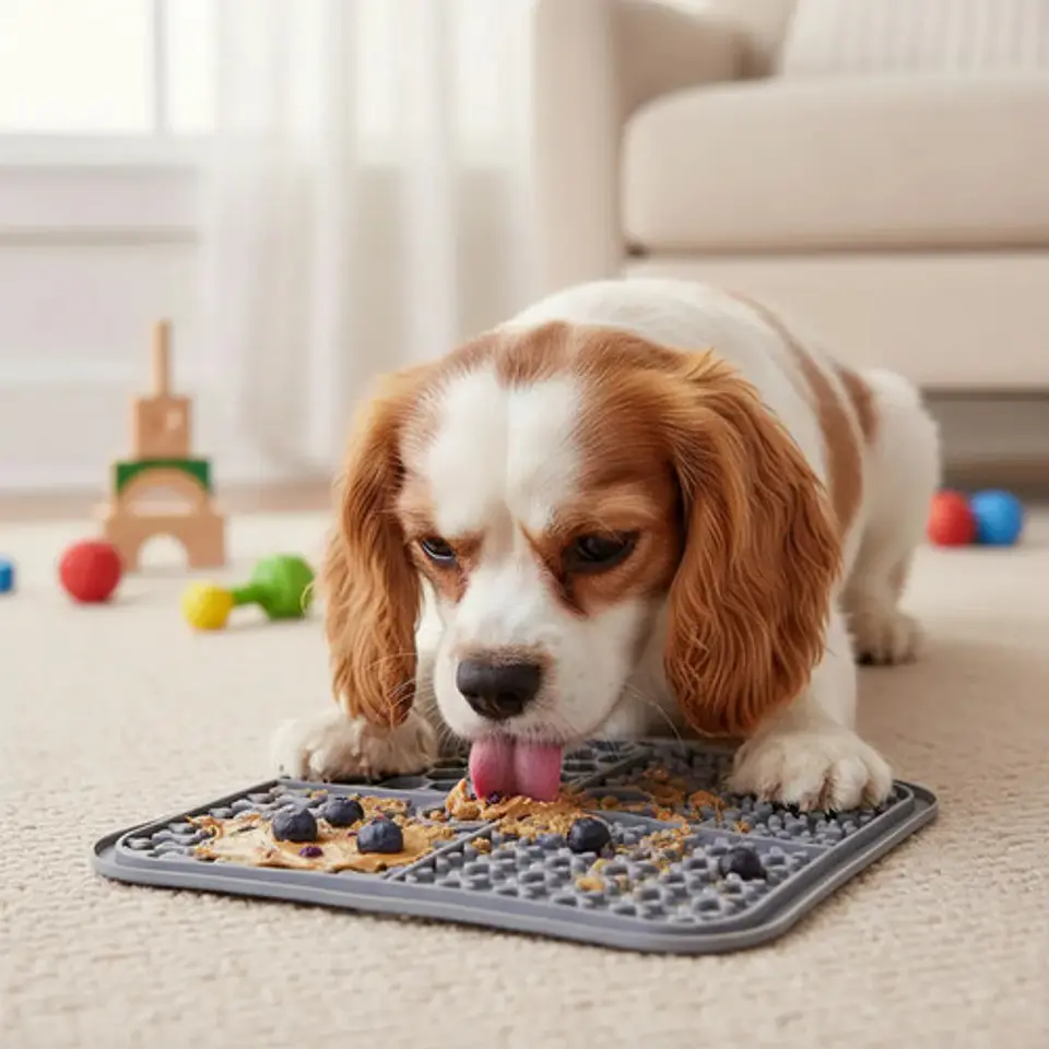 Tapete Comedero Lento Mascota Patron Alimentación Antiestrés 19