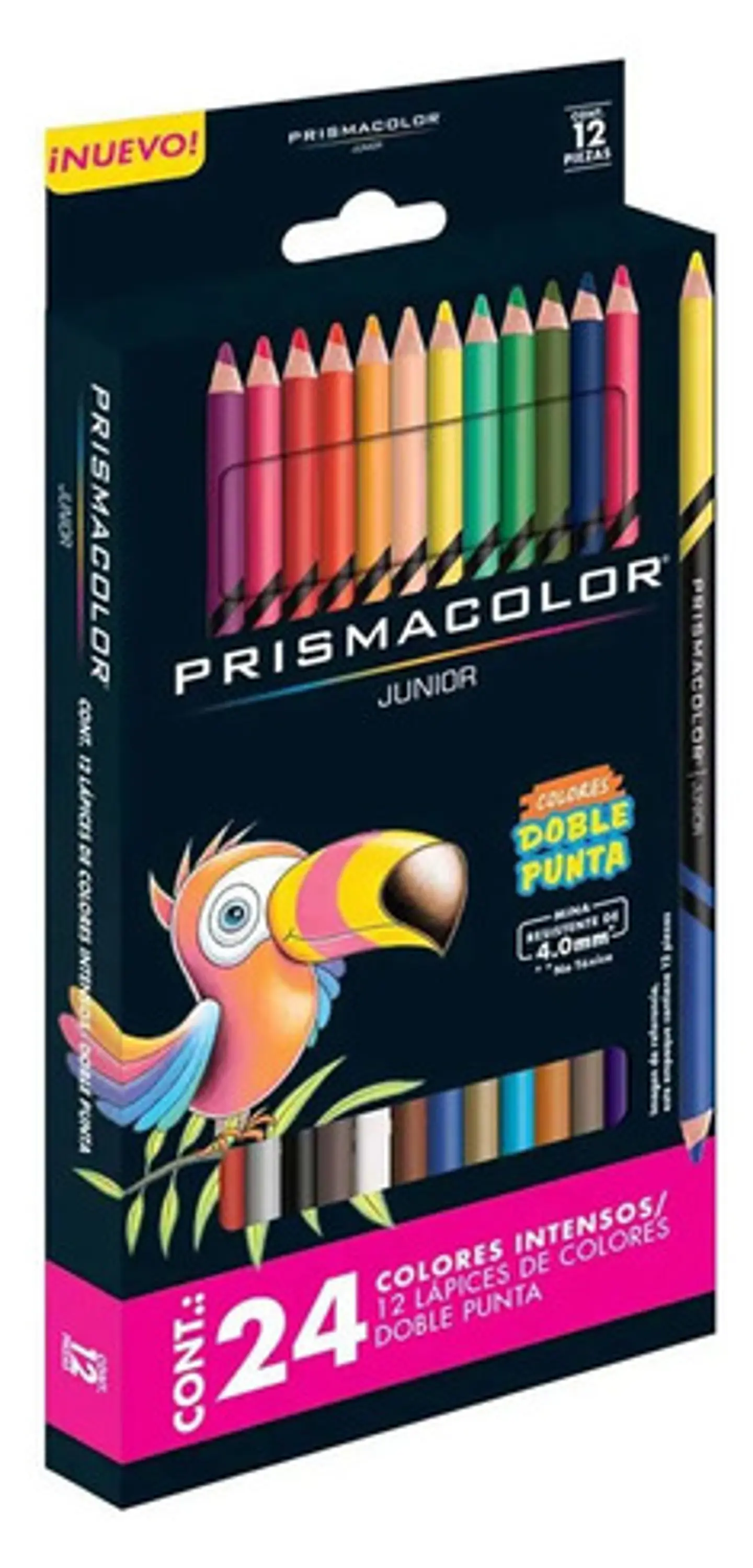 Colores Prismacolor Junior Doble Punta 4mm Caja X12 2