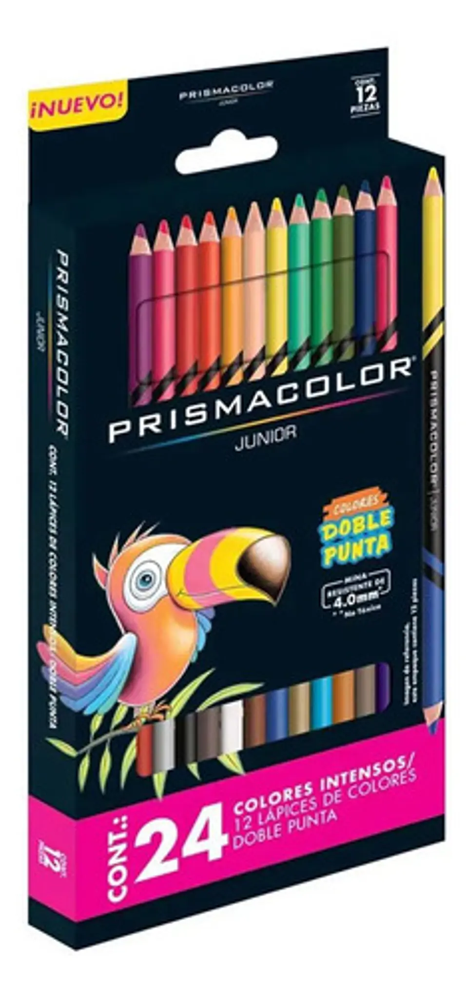 Colores Prismacolor Junior Doble Punta 4mm Caja X12 2