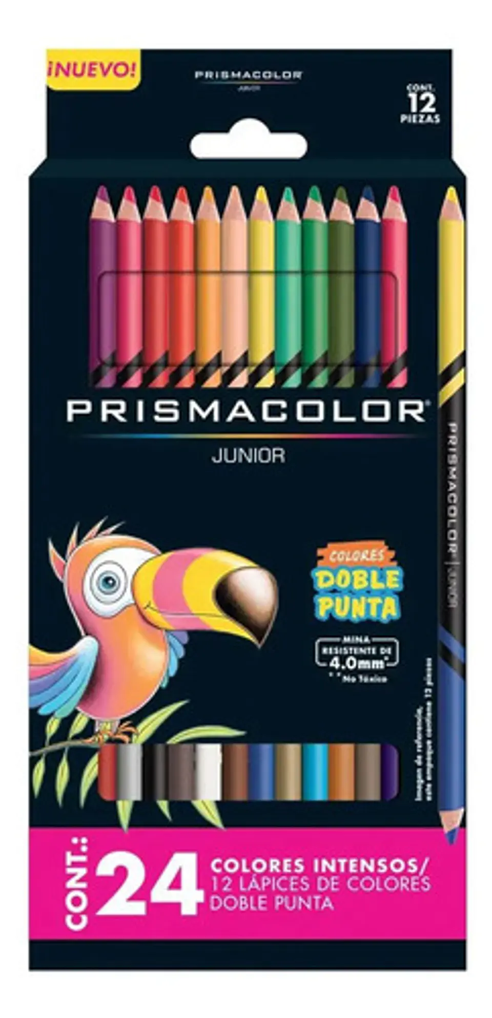 Colores Prismacolor Junior Doble Punta 4mm Caja X12 5