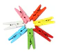 Paquete De Mini Ganchos Decorativos De Madera Colores - Miniatura 4