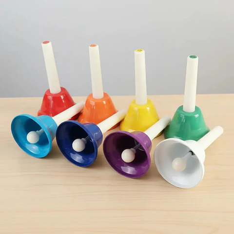 Kit 8pcs Campanas De Percusión Infantil De Mano Instrumentos