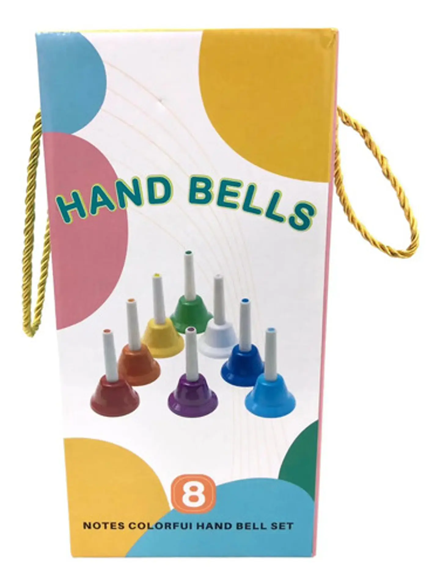 Kit 8pcs Campanas De Percusión Infantil De Mano Instrumentos 6