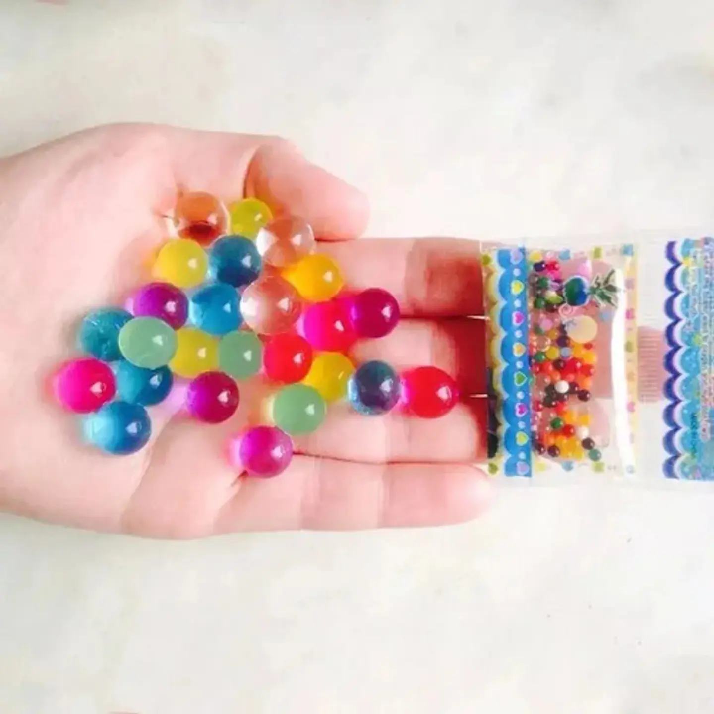 Perlas Hidrogel Biogel 24 Bolsas 6 Colores Decoración Plantas 2