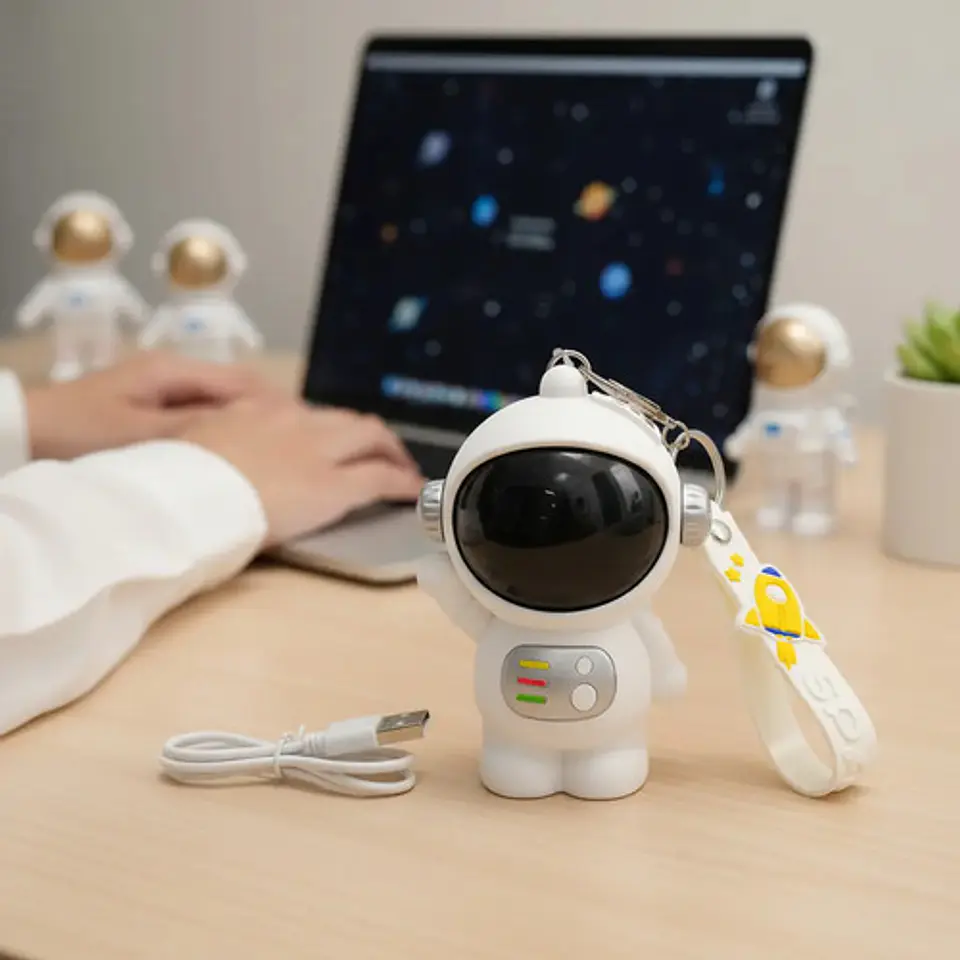 Mini Ventilador Astronauta Recargable  Usb 036 2
