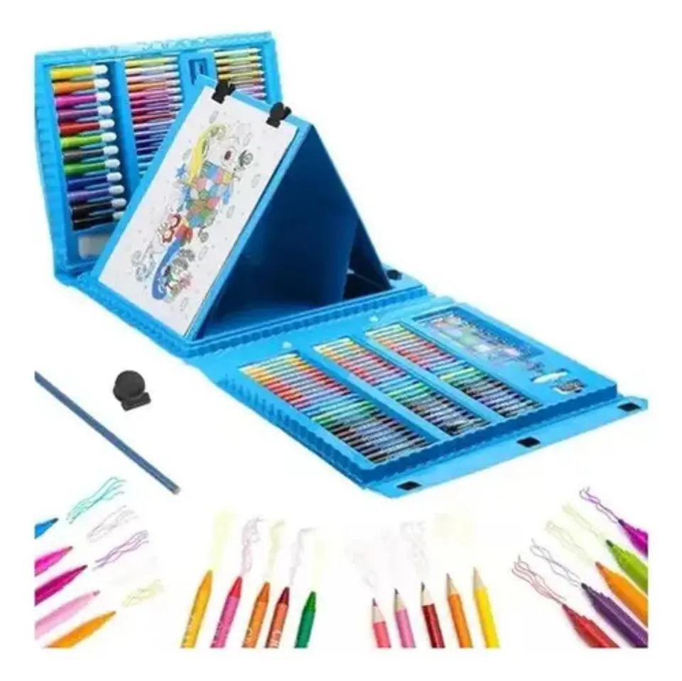 Set Arte Niños Maleta X 208 Pcs Marcador Color Dibujos 3