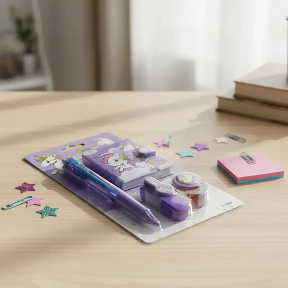Mini Set De Escritorio Libreta Esfero 4 Minas Cinta  006 6