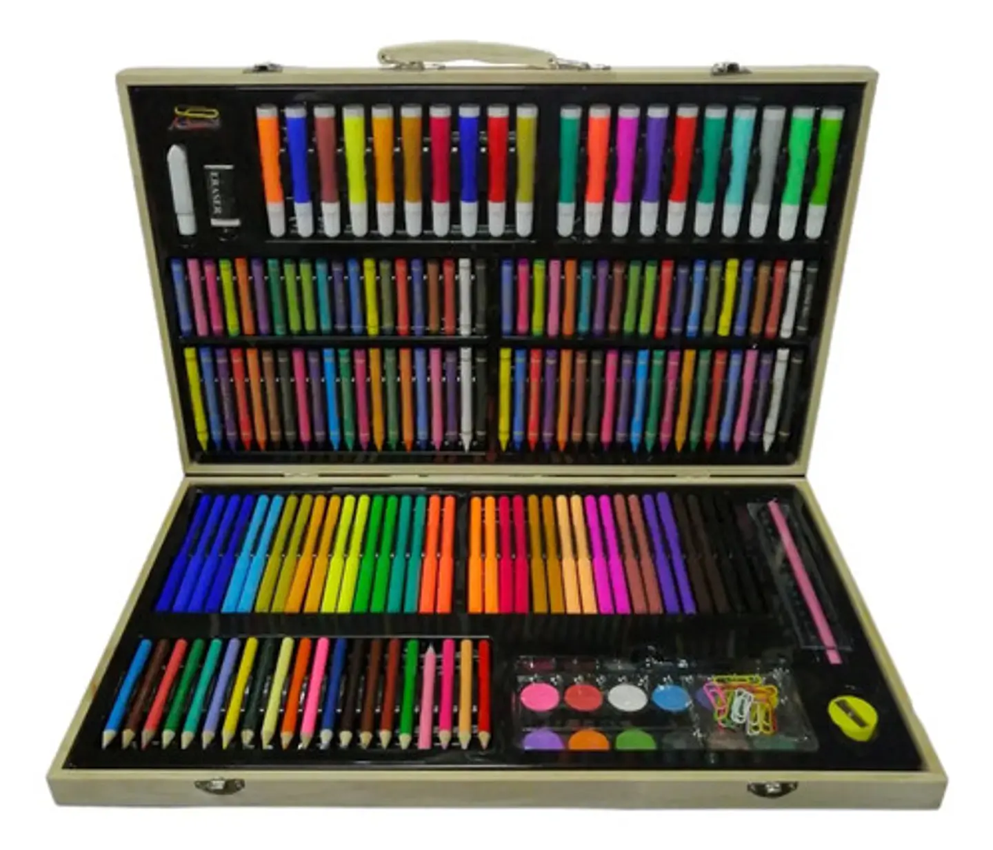 Set Arte Para Niños 220 Piezas Marcadores Crayolas Colores 2