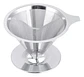 Colador Metodo V60 Café 4 Tazas Acero Inoxidable Filtrado Color Gris Acero - Miniatura 1