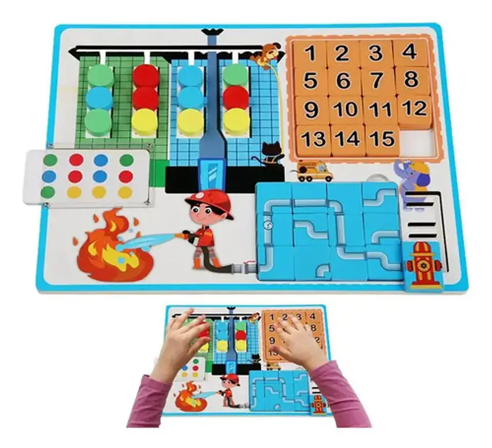 Didáctico De Madera Infantil Rompecabezas Números 1