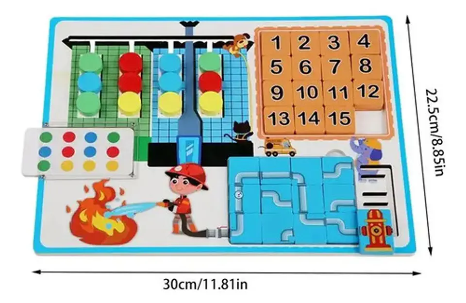 Didáctico De Madera Infantil Rompecabezas Números 2