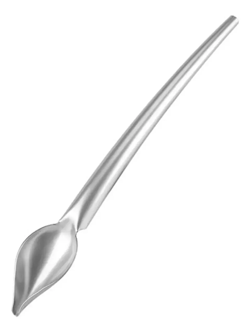 Cuchara Para Decorar Dibujo Salsa Culinario Cocina Arte Chef Mango Gris 22cm 2