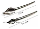 Cuchara Para Decorar Dibujo Salsa Culinario Cocina Arte Chef Mango Gris 22cm - Miniatura 3