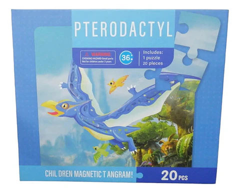 Libro De Rompecabezas Dinosaurios Imanados Niños