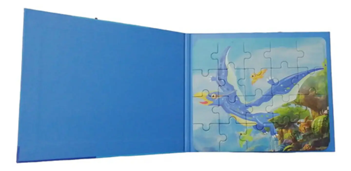 Libro De Rompecabezas Dinosaurios Imanados Niños 5