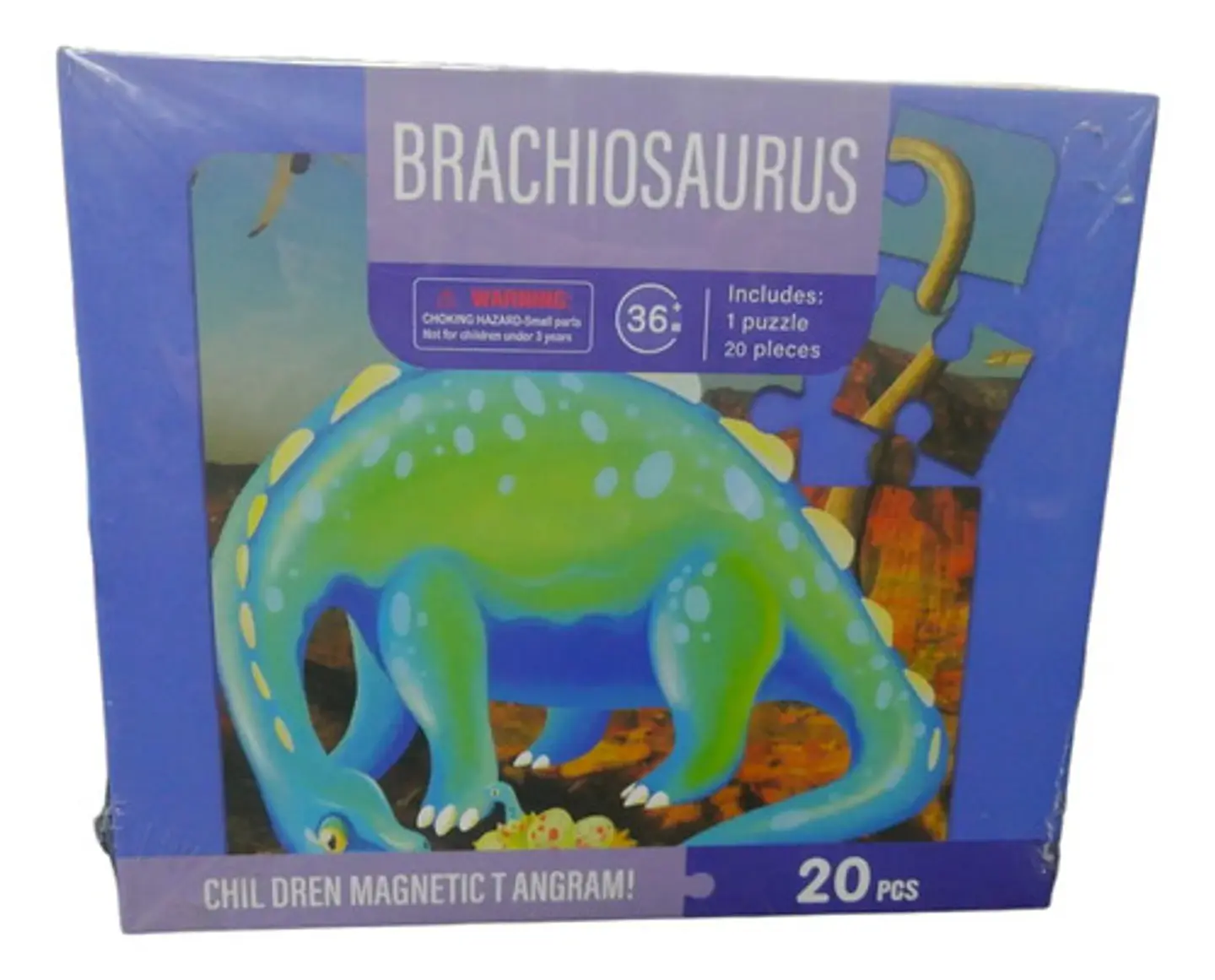 Libro De Rompecabezas Dinosaurios Imanados Niños 6
