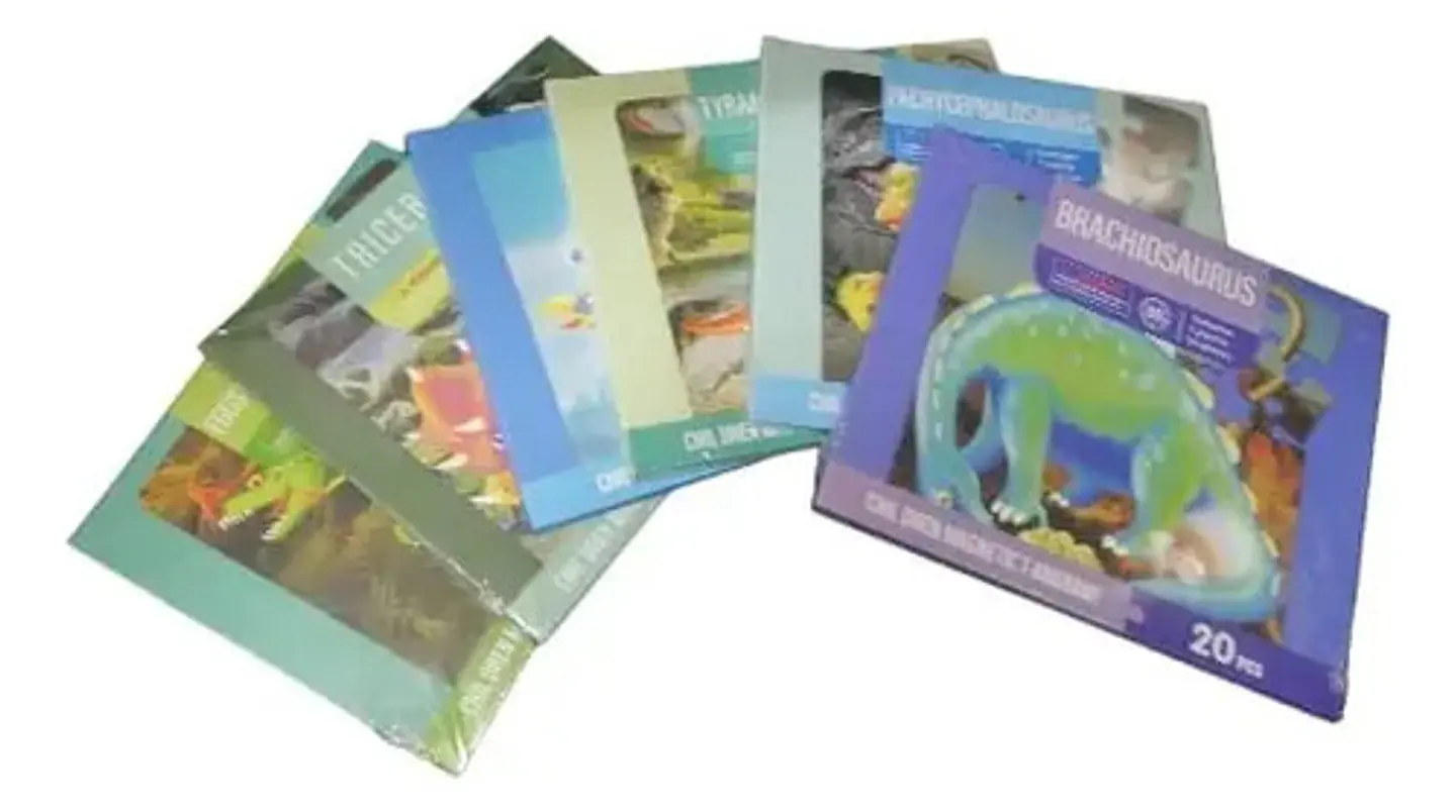 Libro De Rompecabezas Dinosaurios Imanados Niños 7