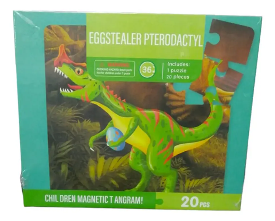 Libro De Rompecabezas Dinosaurios Imanados Niños 8