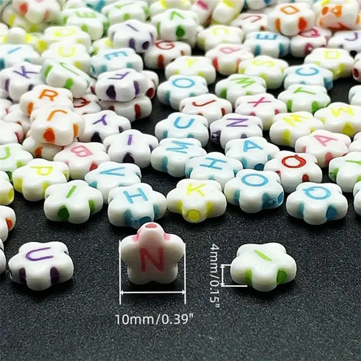 Letras Acrílico Pulseras Collares Bisutería Artesanías Chaqu 3