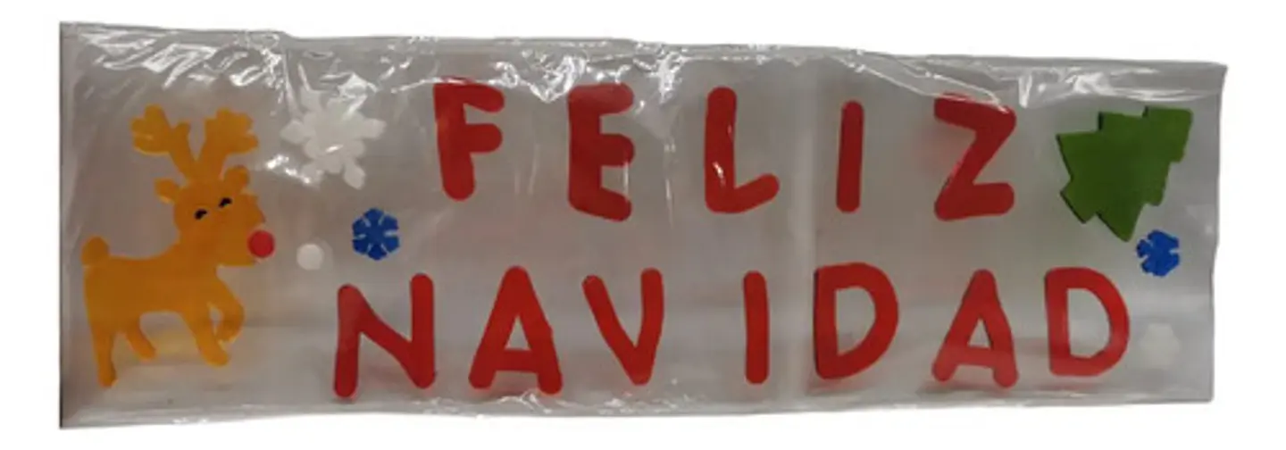 Calcomanías Gel Navidad Para Ventanas Y Espejos Color Rojo De Serafina Home 1