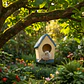 Pajarera Casa De Aves Cerámica Exterior Nido Colgante  - Miniatura 5