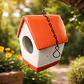 Pajarera Casa De Aves Cerámica Exterior Nido Colgante  - Miniatura 8