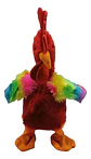 Peluche Pollo Rojo Con Movimiento De Tela Hipoalergénica - Miniatura 2