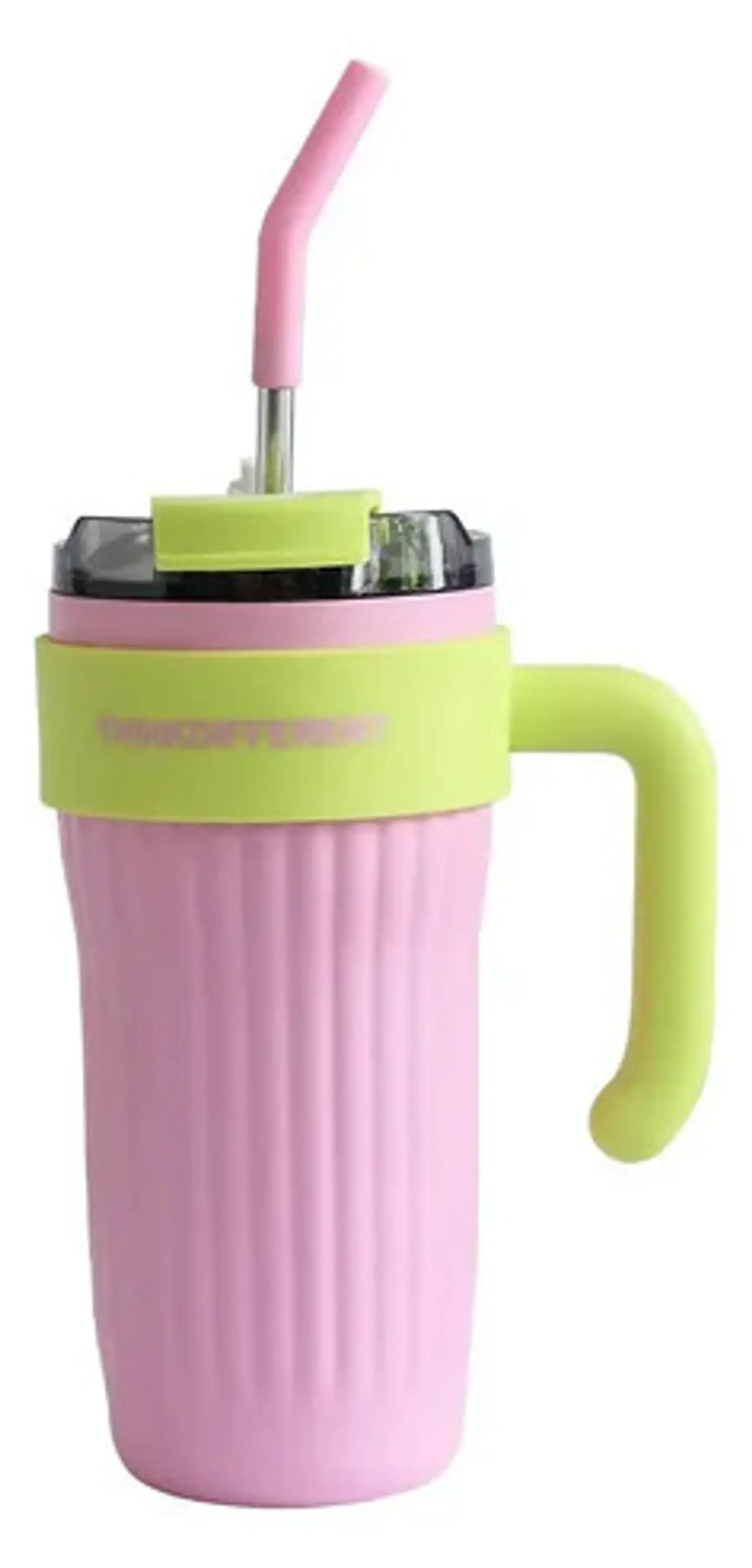 Mug Vaso Termo Agua Cafe 860ml  Acero Inoxidable Pitillo 1