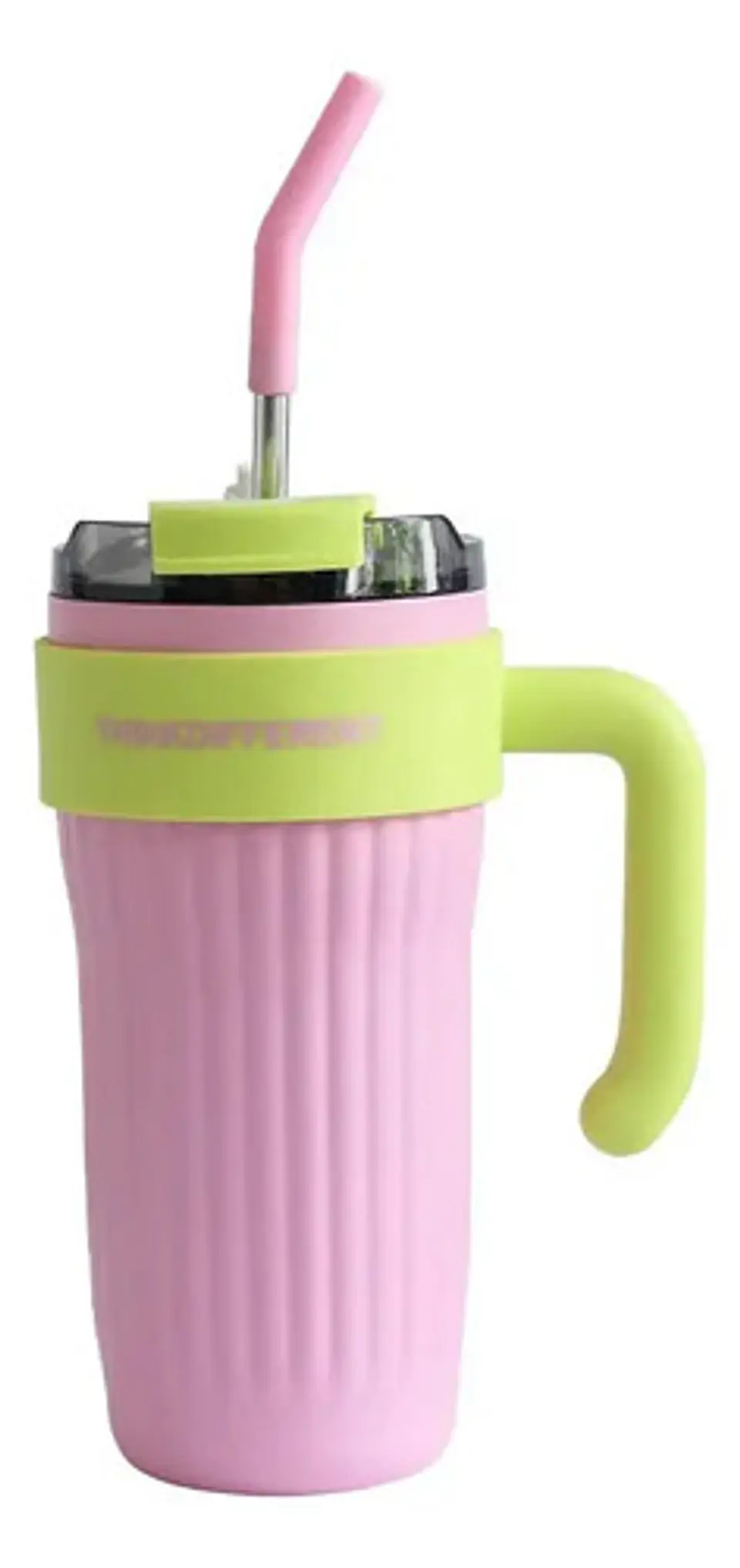 Mug Vaso Termo Agua Cafe 860ml  Acero Inoxidable Pitillo 1