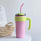 Mug Vaso Termo Agua Cafe 860ml  Acero Inoxidable Pitillo - Miniatura 4