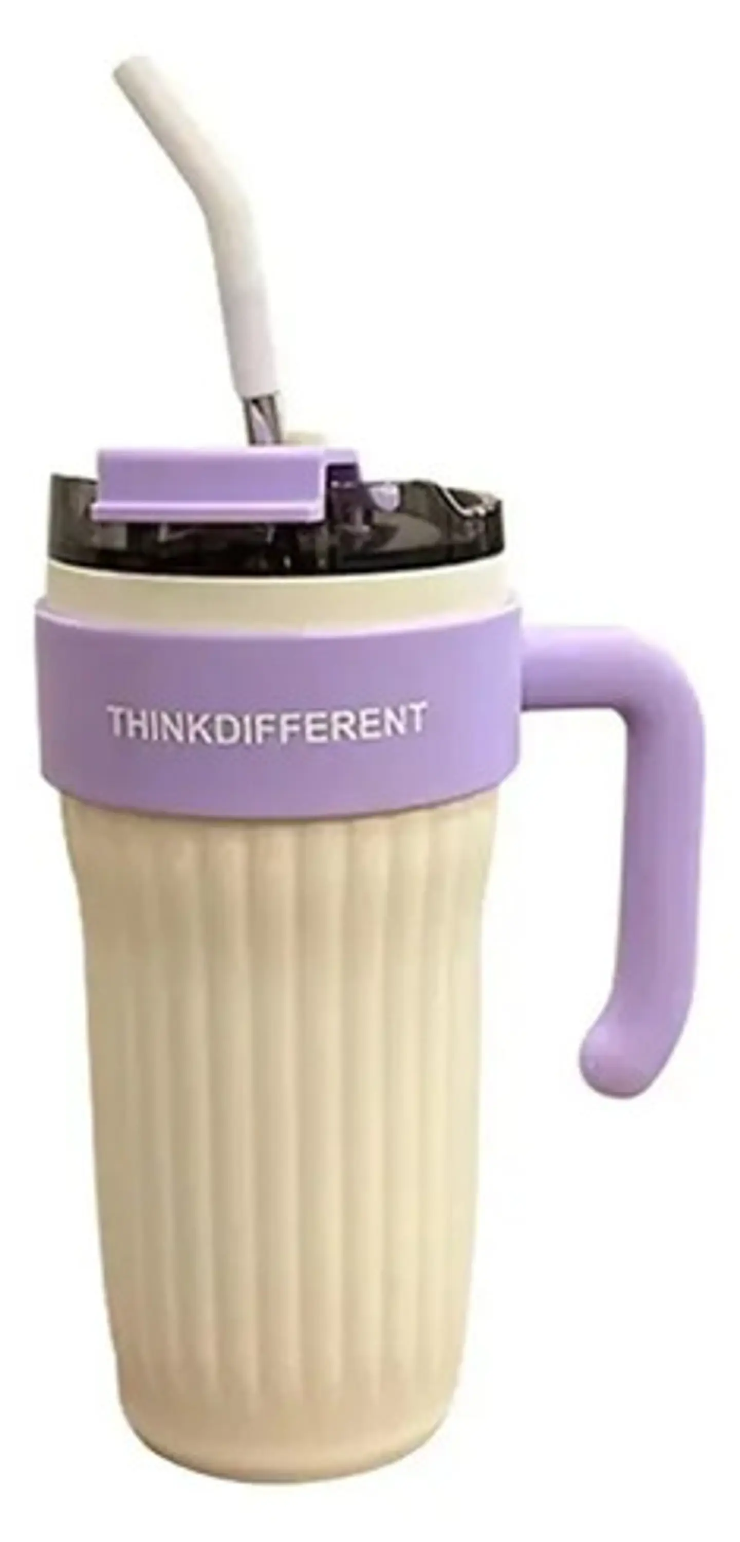 Mug Vaso Termo Agua Cafe 860ml  Acero Inoxidable Pitillo 5