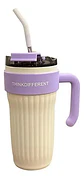 Mug Vaso Termo Agua Cafe 860ml  Acero Inoxidable Pitillo - Miniatura 5
