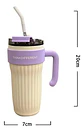 Mug Vaso Termo Agua Cafe 860ml  Acero Inoxidable Pitillo - Miniatura 6