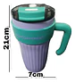 Mug Vaso Termo Agua Cafe 860ml  Acero Inoxidable Pitillo - Miniatura 16