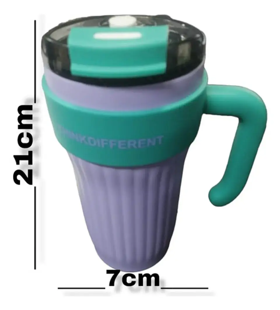 Mug Vaso Termo Agua Cafe 860ml  Acero Inoxidable Pitillo 16