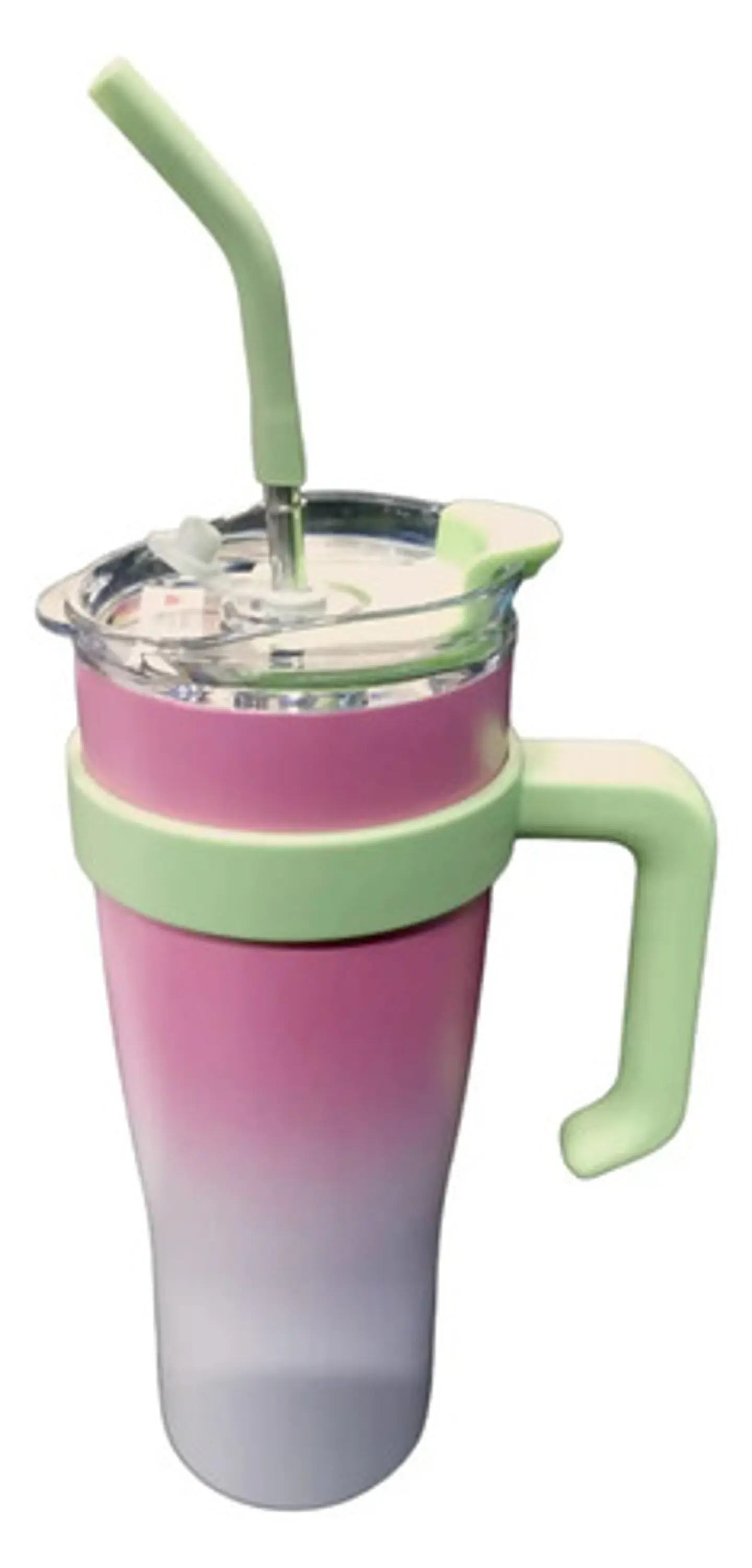Vaso Térmico De 1.2 Lts Con Asa Y Tapa Con Pitillo Vasos 1