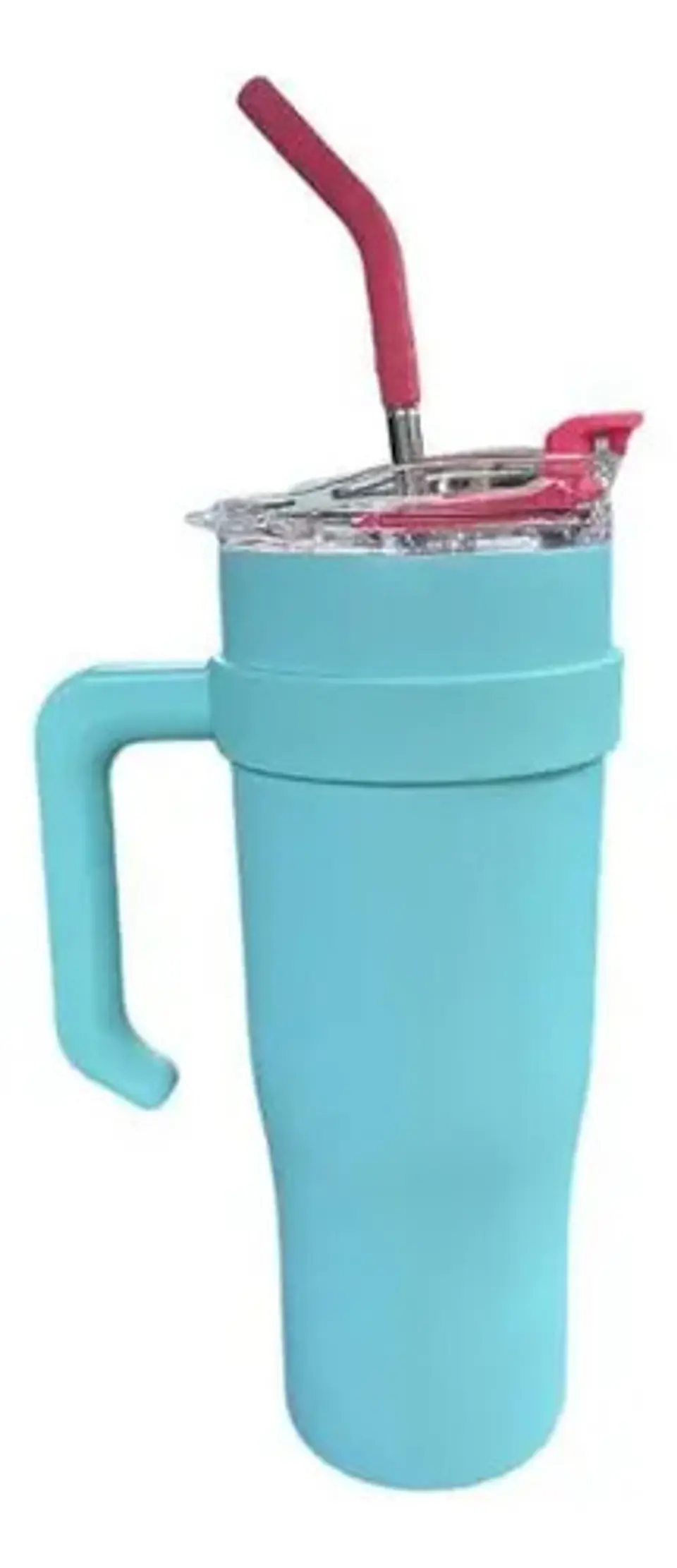 Vaso Térmico De 1.2 Lts Con Asa Y Tapa Con Pitillo Vasos 7