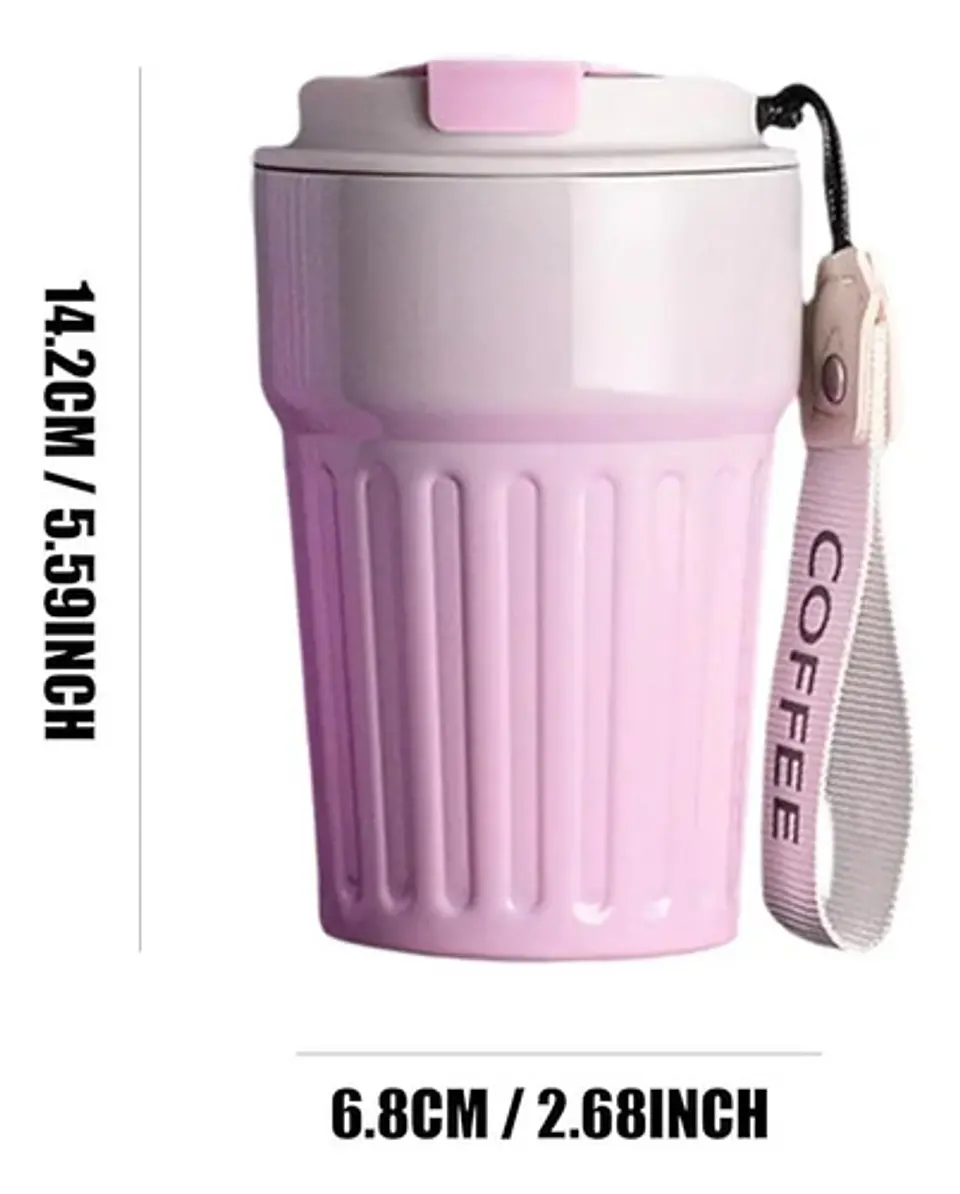 Vaso Termo Cafe Acero Inoxidable Taza 5
